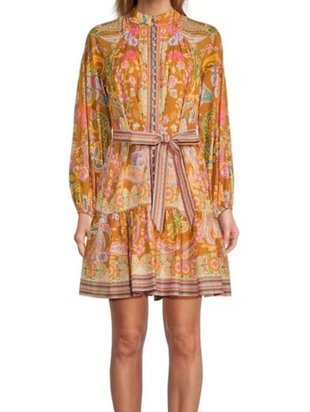 Antonio Melani Voile Cotton Mini Printed Dress